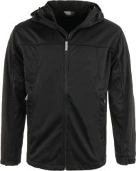 Męska kurtka softshell Promodoro z kapturem czarna. Czarne kurtki męskie Erima, m, bez wzorów, z materiału, z kapturem. Za 255.99 zł.