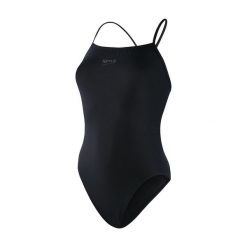 Strój kąpielowy damski Speedo Eco End Trsp. Czarne kostiumy jednoczęściowe damskie Speedo, s, bez wzorów, z materiału, na fitness i siłownię. Za 89.99 zł.