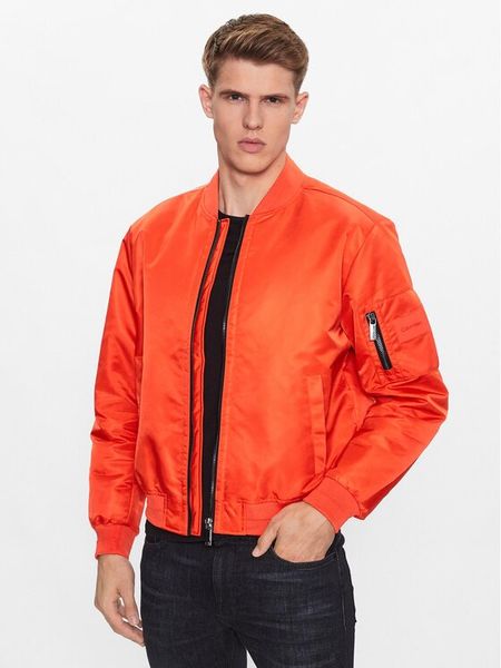 Calvin Klein Kurtka bomber Hero K10K109907 Pomarańczowy Regular Fit. Brązowe kurtki męskie Calvin Klein, l, bez wzorów, z syntetyku, bez kaptura. Za 659.99 zł.