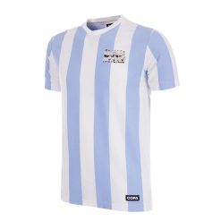 Koszulka dla dorosłych - Mistrzowie Świata Argentyna 1986 Haft - Biała. Białe koszulki sportowe męskie COPA FOOTBALL, s, bez wzorów, bez kołnierzyka, bez ramiączek, do piłki nożnej. Za 190.70 zł.