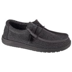 Buty Hey Dude Wally Sox M 40019-0XJ czarne. Czarne mokasyny męskie z gumy. Za 476.18 zł.