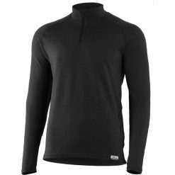 Męska bluza merino WARY. Czarne bluzy męskie LASTING, l, bez wzorów, z dzianiny, bez kaptura. Za 649.00 zł.