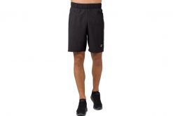 Spodenki sportowe męskie Asics 2-N-1 7 Short. Czarne krótkie spodenki sportowe męskie Asics, m, bez wzorów, z materiału, do biegania. Za 89.99 zł.