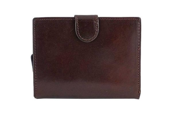 Portfel skórzany BARBERINI'S c. brązowy 8075-11. Brązowe portfele damskie Barberinis, bez wzorów, ze skóry. Za 154.99 zł.