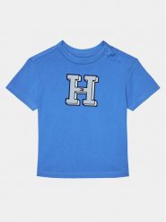 Tommy Hilfiger T-Shirt Ithaca KN0KN01759 Niebieski Regular Fit. Niebieskie t-shirty dla chłopców Tommy Hilfiger, bez wzorów, z bawełny, bez ramiączek. Za 149.99 zł.