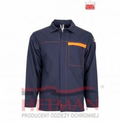 Hetman-MK Bluza trudnozapalny antyelektrostatyczny spawacz elektryk bawełniany carbon 330g/m2 polski granatowy pomarańczowy PAN SPAWALNIK ANTISTATIC A. Brązowe bluzy męskie Hetman-MK, m, bez wzorów, z bawełny, bez kaptura. Za 130.00 zł.