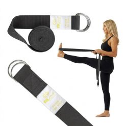 Pasek Do Jogi Złote Logo Fit.me. Czarne paski damskie FITME!, bez wzorów. Za 17.95 zł.