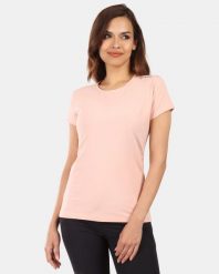 Damska bawełniana koszulka Kilpi PROMO-W. Brązowe t-shirty damskie Kilpi, bez wzorów, z bawełny, bez kołnierzyka. Za 114.50 zł.