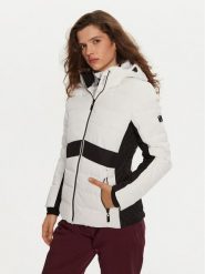 Dare2B Kurtka narciarska Glacial DWP602 Biały Regular Fit. Białe kurtki sportowe damskie DARE2B, na zimę, bez wzorów, z syntetyku, bez kaptura, narciarskie. Za 839.99 zł.