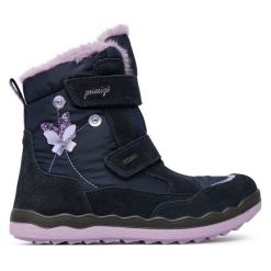 Śniegowce Primigi. Niebieskie śniegowce dziewczęce Primigi, z gore-texu, bez zapięcia. Za 439.99 zł.
