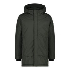 Parka z kapturem CMP. Niebieskie kurtki męskie CMP, bez wzorów, sportowe, z kapturem. Za 567.90 zł.