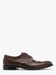 Brązowe, eleganckie brogsy męskie VESTRO. Brązowe eleganckie półbuty Ryłko, ze skóry, eleganckie, bez zapięcia. Za 579.99 zł.