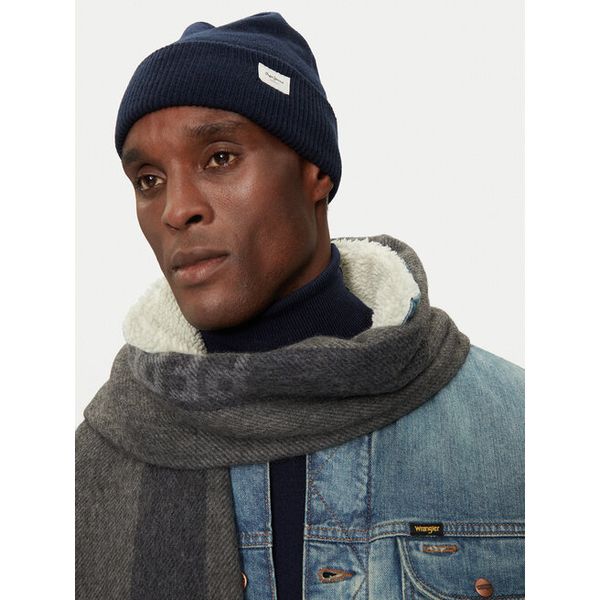 Czapka Pepe Jeans. Niebieskie czapki i kapelusze damskie Pepe Jeans, na zimę, bez wzorów, z jeansu. Za 199.99 zł.