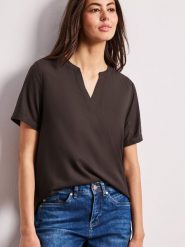 Street One Bluzka Kobiety wiskoza (100%) zielony, 38. Zielone bluzki damskie Street One, bez wzorów, z wiskozy, street, bez kołnierzyka, bez ramiączek. Za 119.95 zł.