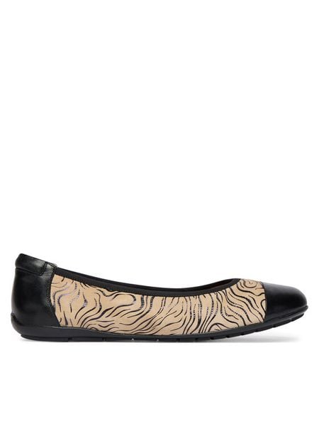 Caprice Baleriny 9-22101-46 Beżowy. Brązowe baleriny damskie Caprice, bez wzorów, ze skóry, bez obcasa. Za 209.99 zł.