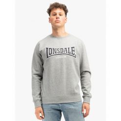 Bluza z okrągłym dekoltem Lonsdale Berger Lp181. Szare bluzy męskie Lonsdale, m, bez wzorów, bez kaptura. Za 250.50 zł.