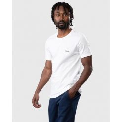 Zestaw koszulek z krótkim rękawem BOSS Tshirt RN 3-pack. Białe t-shirty męskie Hugo Boss, bez wzorów, sportowe, bez kołnierzyka. Za 199.00 zł.