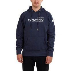 Bluza męska Fundango Dixon z kapturem. Niebieskie bluzy męskie Fundango, m, bez wzorów, z bawełny, z kapturem. Za 199.90 zł.