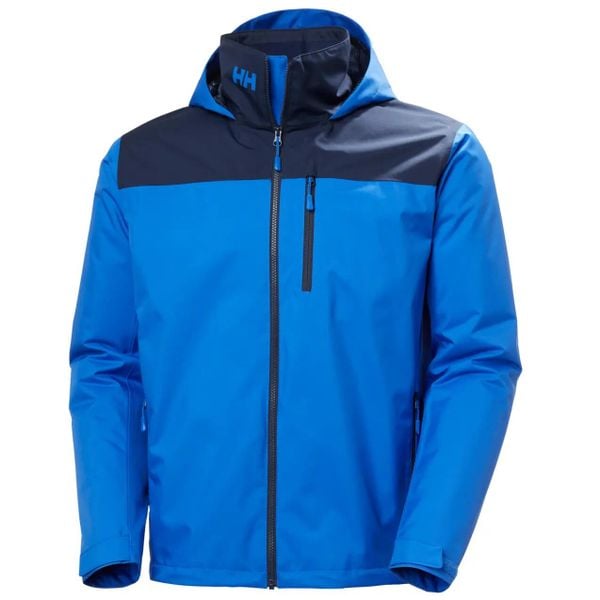 Kurtka z kapturem Helly Hansen Crew Hooded 2. Niebieskie kurtki męskie Helly Hansen, na lato, s, bez wzorów, z dzianiny, z kapturem. Za 884.30 zł.