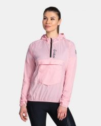 Kurtka damska Kilpi Anori. Czerwone kurtki sportowe damskie Kilpi, s, bez wzorów, z materiału, z kapturem, do biegania. Za 183.50 zł.