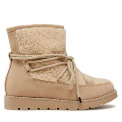 Śniegowce DeeZee. Brązowe śniegowce dziewczęce DeeZee, bez zapięcia. Za 95.99 zł.