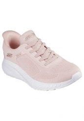 Buty sportowe Sneakersy damskie, Slip-Ins: BOBS Sport Squad Chaos - Current Muse. Czerwone obuwie sportowe damskie Skechers, bez wzorów, z materiału, trekkingowe. Za 299.99 zł.