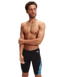 Kąpielówki męskie spodenki kąpielowe Speedo Allover V-Cut. Niebieskie kąpielówki dla chłopców Speedo, bez wzorów, z materiału. Za 201.98 zł.