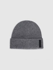4F Czapka beanie wełniana męska - szara L. Szare czapki i kapelusze męskie 4f, na zimę, bez wzorów, z dzianiny, eleganckie. Za 99.99 zł.