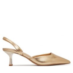 Czółenka Aldo. Żółte czółenka damskie Aldo, bez wzorów, bez obcasa, bez zapięcia. Za 339.99 zł.