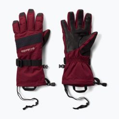 Rękawiczki trekkingowe damskie Columbia Whirlibird III. Czerwone rękawiczki damskie Columbia, bez wzorów, sportowe. Za 299.99 zł.