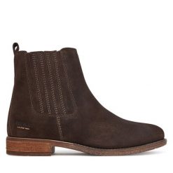 Sztyblety Josef Seibel. Brązowe botki damskie Josef Seibel, bez obcasa, na płaskiej podeszwie, bez zapięcia. Za 519.99 zł.
