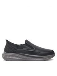 Skechers Półbuty Slade 205237 Czarny. Czarne półbuty na co dzień męskie Skechers, ze skóry, bez zapięcia. Za 299.99 zł.