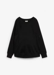 Bluza ciążowa i do karmienia z bawełny organicznej, 2 w 1. Brązowe bluzy damskie bonprix, bez wzorów, z bawełny, bez kaptura. Za 129.99 zł.