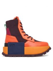 United Nude Trzewiki Roko Trooper 10967924165 Pomarańczowy. Brązowe botki damskie United Nude, ze skóry, bez obcasa, na koturnie, bez zapięcia. Za 1,579.00 zł.