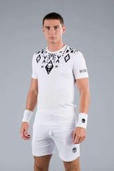 Koszulka męska Hydrogen TRIBAL TECH TEE. Białe koszulki sportowe męskie HYDROGEN, m, bez wzorów, z poliamidu, bez kołnierzyka, bez ramiączek, tenisowe. Za 333.00 zł.