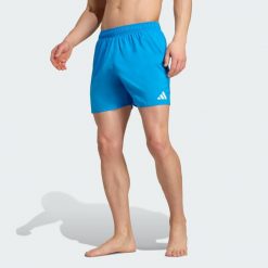 Szorty Water Reactive Graphic Swim 5-Inch. Białe kąpielówki męskie Adidas, m, bez wzorów, z materiału, do pływania. Za 199.00 zł.