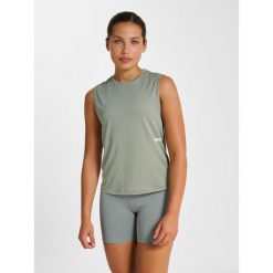 Damski tank top Hummel Pulse Workout. Szare koszulki sportowe damskie Hummel, bez wzorów, sportowe, bez kołnierzyka. Za 160.50 zł.