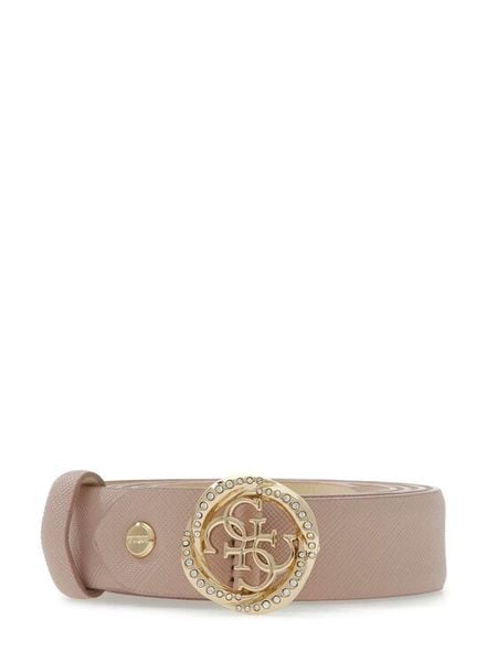 Guess Pasek Damski BW9343 P6225 Różowy. Czerwone paski damskie Guess, z aplikacjami, ze skóry. Za 218.99 zł.
