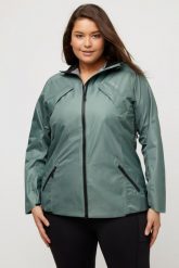 Damskie HYPRAR funkcjonalna kurtka wodoodporna bioniczne wykończenie kaptur. Zielone kurtki damskie Ulla Popken, plus size, bez wzorów, z materiału, bez kaptura. Za 591.99 zł.