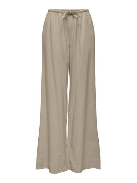 ONLY Spodnie materiałowe Laris 15364313 Beżowy Relaxed Fit. Brązowe spodnie materiałowe damskie Only, l, bez wzorów, z materiału. Za 137.99 zł.