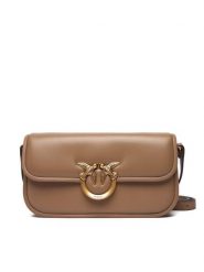 PINKO Torebka Love Box Baguette Al 25-26 PLTT 105083 A26L Brązowy. Brązowe torebki do ręki damskie Pinko, bez wzorów, ze skóry, bez dodatków. Za 1,649.00 zł.