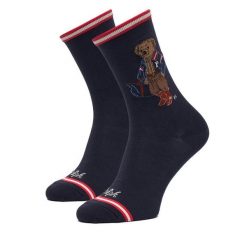Skarpety długie Polo Ralph Lauren. Niebieskie skarpety damskie Polo Ralph Lauren, bez wzorów. Za 119.99 zł.