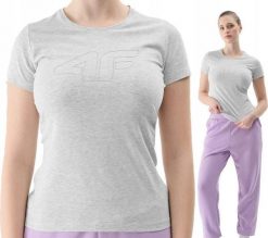 4f KOSZULKA DAMSKA BAWEŁNIANA T-SHIRT SPORTOWY 4F F1163. Koszulki sportowe damskie 4f, bez wzorów, z bawełny, bez kołnierzyka, bez ramiączek. Za 24.50 zł.