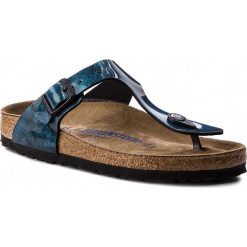 Japonki BIRKENSTOCK - Gizeh Bs 1011155 Iride Strong Blue. Niebieskie klapki damskie Birkenstock, ze skóry ekologicznej. W wyprzedaży za 249.00 zł.
