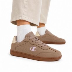 Buty damskie sportowe do chodzenia Champion PRESTIGE MS. Brązowe obuwie sportowe damskie Champion, bez wzorów, z jeansu, trekkingowe. Za 129.00 zł.