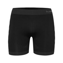 Szorty Hummel First Seamless. Czarne krótkie spodenki sportowe męskie Hummel, l, bez wzorów, z tkaniny, na fitness i siłownię. Za 78.00 zł.