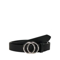 Pasek Only Rasmi ze sztucznej skóry czarny. Czarne paski damskie Only, bez wzorów, ze skóry. Za 63.41 zł.