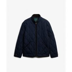 Kurtka puchowa Superdry Estate Liner. Niebieskie kurtki męskie Superdry., xl, bez wzorów, z materiału, eleganckie, bez kaptura. Za 492.00 zł.