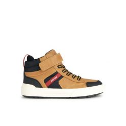 Trenerzy dziewczęcy Geox Weemble. Czarne buty sportowe dziewczęce Geox, bez wzorów, bez zapięcia, trekkingowe. Za 203.99 zł.