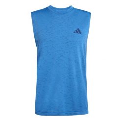 Tank top adidas Essentials Workout Base. Niebieskie t-shirty męskie Adidas, l, bez wzorów, z dzianiny, eleganckie, bez kołnierzyka. Za 211.50 zł.